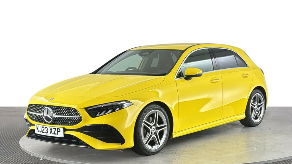 Mercedes-Benz A Class 1.3 A200h Mhev Amg Line Executive Hatchback Yellow