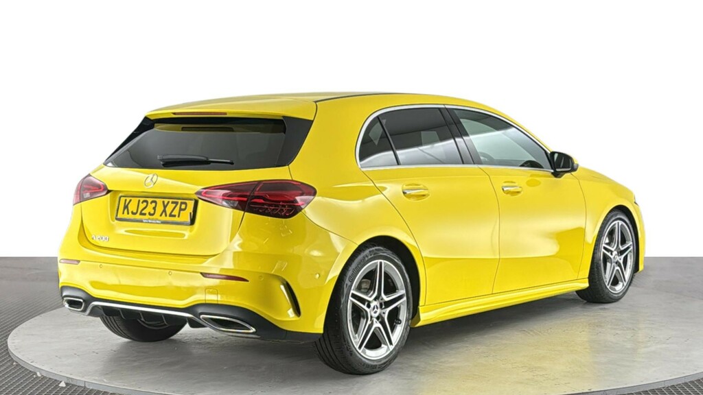 Mercedes-Benz A Class 1.3 A200h Mhev Amg Line Executive Hatchback KJ23XZP Yellow #4