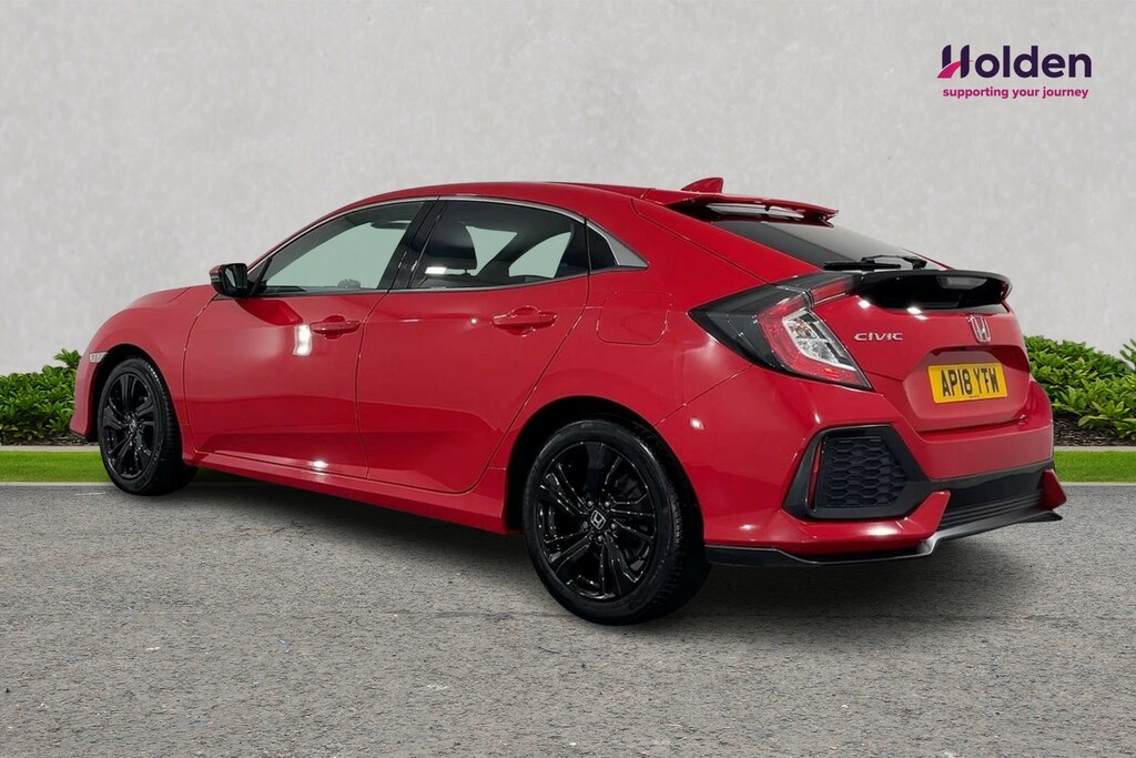 Honda Civic Ex Red #3