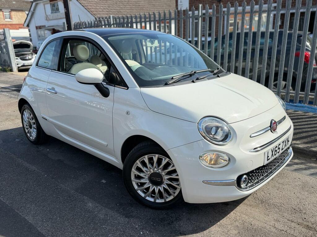 Fiat 500 Hatchback 1.2 Lounge Dualogic Euro 6 Ss 20 White