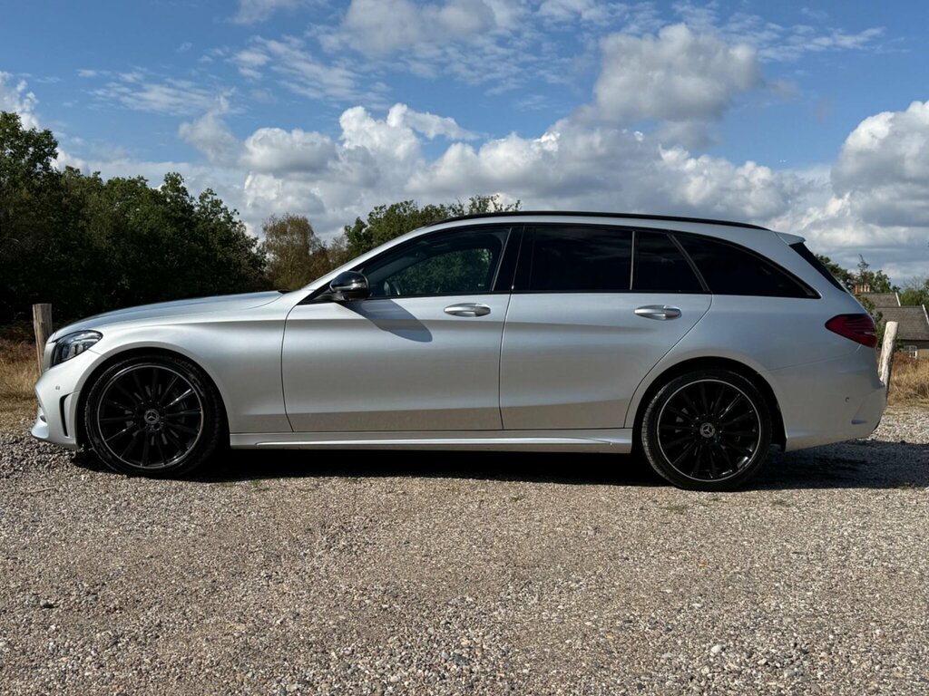 Mercedes-Benz C Class 1.5 C200 Mhev Amg Line Night Edition Premium Plus KS21LCX Silver #6