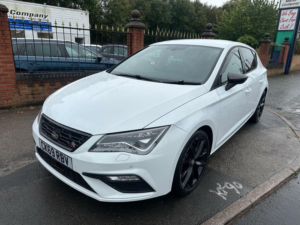 Seat Leon Hatchback 1.5 Tsi Evo Fr Black Edition Euro 6 Ss CK69RBV White #2