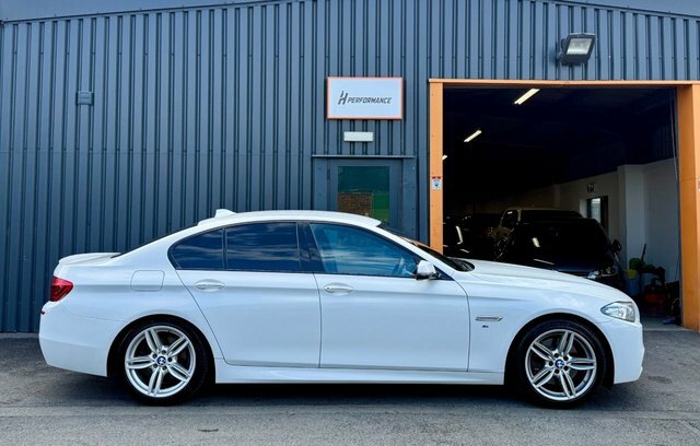 BMW 5 Series 2.0 525D M Sport Saloon Euro 6 S White #6