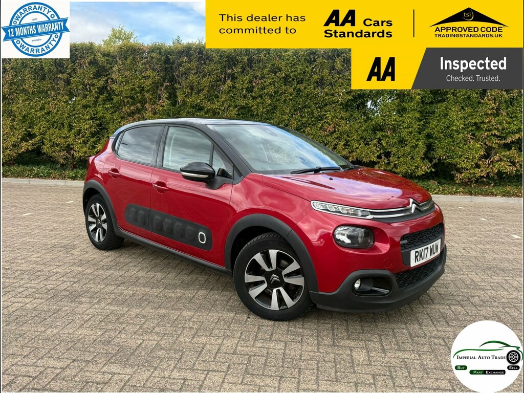 Citroen C3 1.2 Puretech Flair Hatchback Eat6 Euro Red
