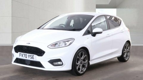 Ford Fiesta 1.0T Ecoboost Mhev FV70YSE White #2
