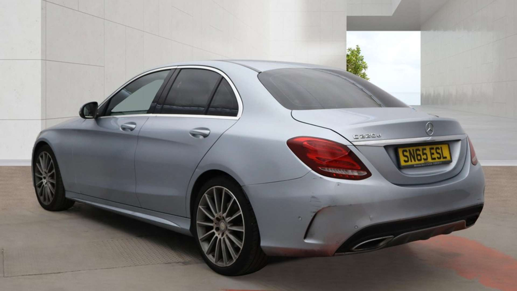 Mercedes-Benz C Class D Amg Line SN65ESL Silver #3