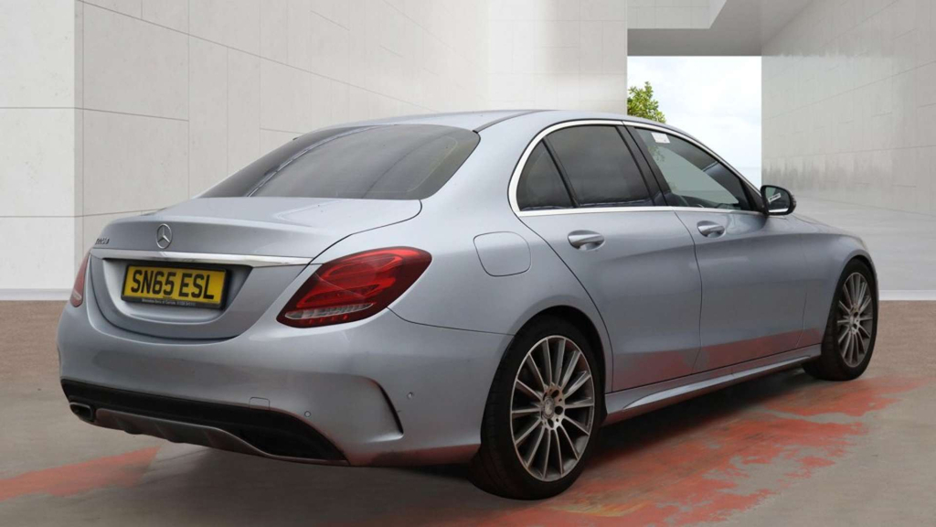 Mercedes-Benz C Class D Amg Line SN65ESL Silver #4