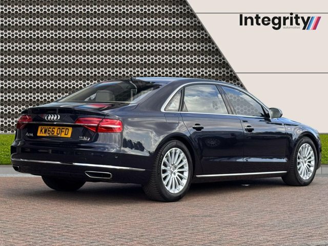 Audi A8 6.3 W12 Saloon Tiptronic Quattro Euro 6 KW66OFD Blue #3