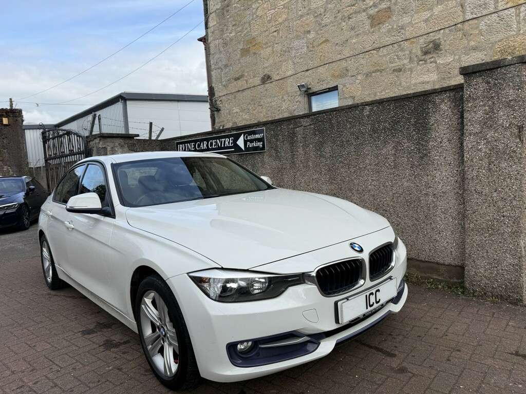 BMW 3 Series Saloon 2.0 318D Sport Saloon 2014 White #5