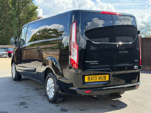 Ford Transit Custom 2.0 300 Ecoblue Limited Panel Van Manua BX19WUB Black #6