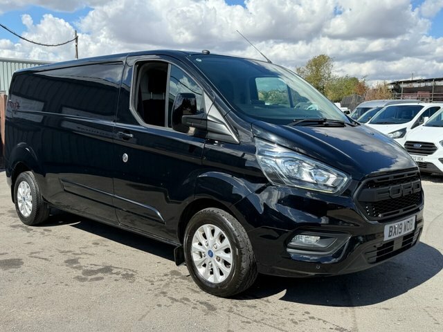 Ford Transit Custom 2.0 300 Ecoblue Limited Panel Van Manua BX19WUB Black #3
