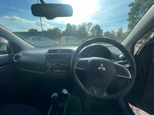 Mitsubishi Mirage Hatchback White #12