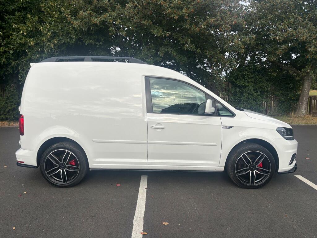 Volkswagen Caddy 2.0 Tdi C20 Bluemotion Tech Highline Swb Euro 6 S White #4