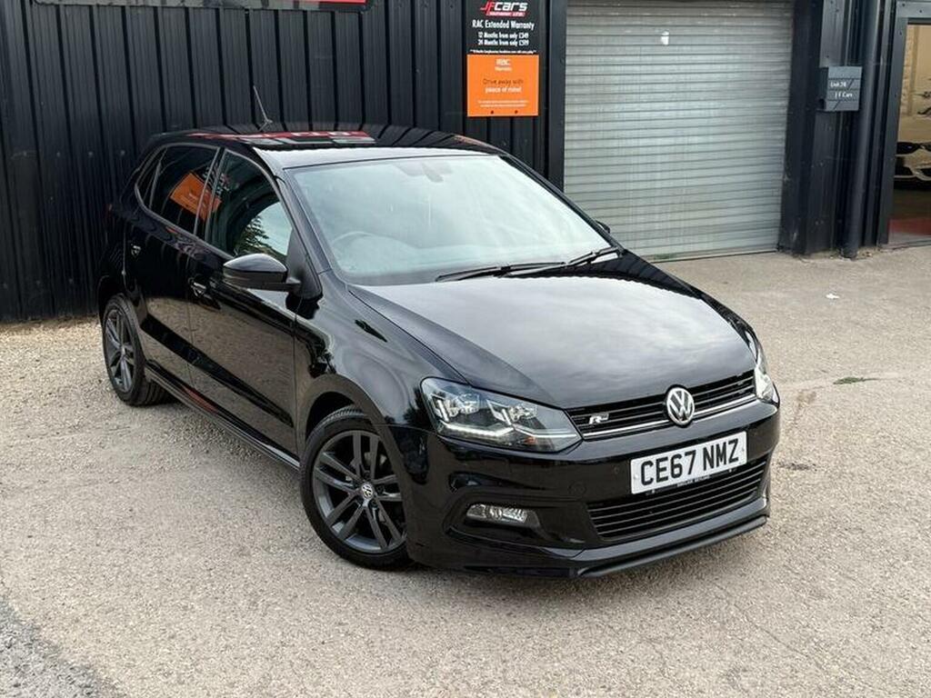 Volkswagen Polo 1.2 Tsi R-line Euro 6 Ss CE67NMZ Black #4