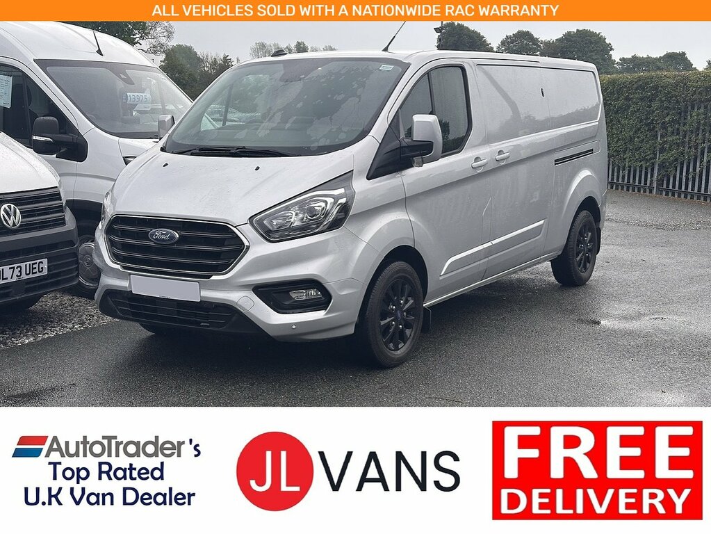 Ford Transit Custom 300 Ecoblue Limited L2h1 Euro 6 130Ps 2023 U2796 Silver