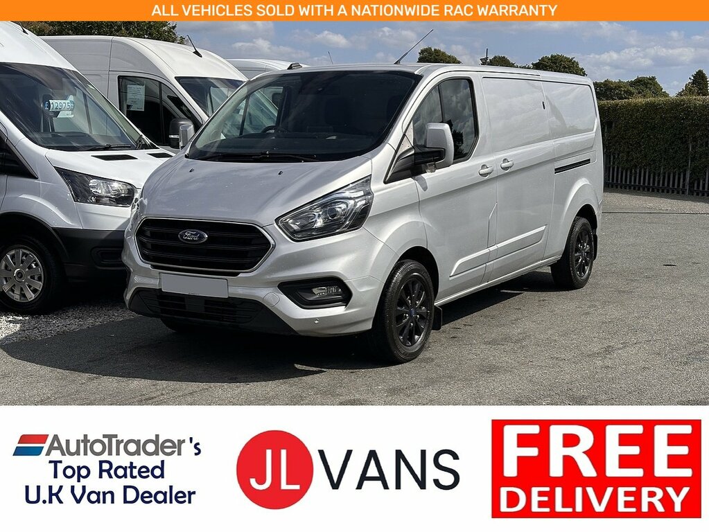 Ford Transit Custom 300 Ecoblue Limited L2h1 Euro 6 130Ps 2023 U2857 Silver