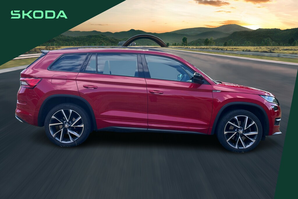 Skoda Kodiaq 2.0 Tdi 190 Sport Line 4X4 Dsg 7 Seat Red #4