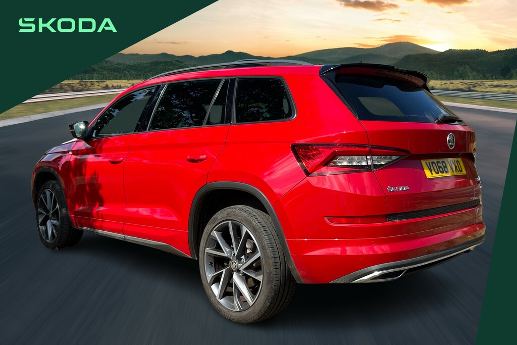 Skoda Kodiaq 2.0 Tdi 190 Sport Line 4X4 Dsg 7 Seat Red #3