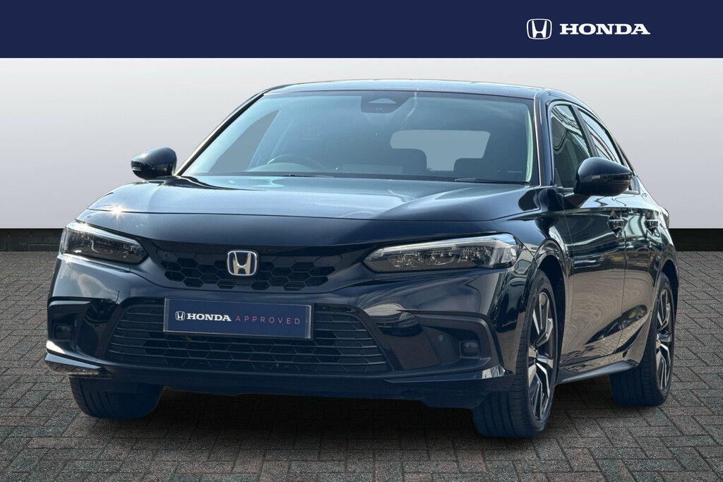 Honda Civic 2.0 Ehev Elegance Cvt Black #4
