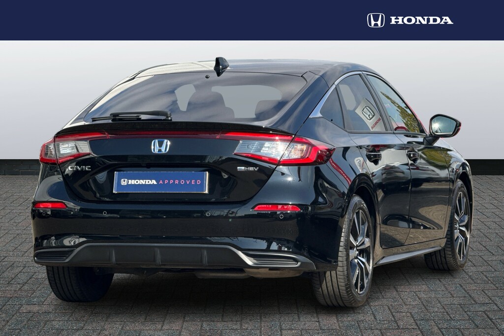 Honda Civic 2.0 Ehev Elegance Cvt Black #5