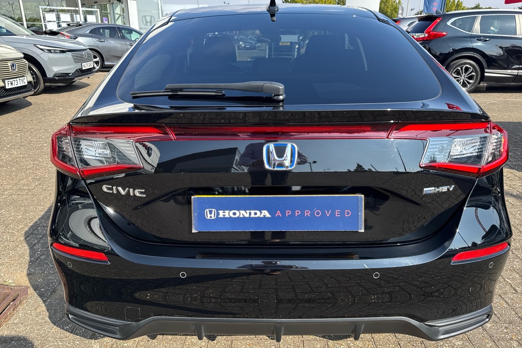 Honda Civic 2.0 Ehev Elegance Cvt Hatchback Black #48