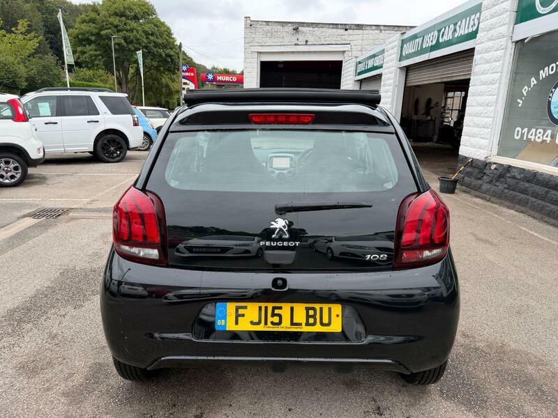 Peugeot 108 1.0-vti-active-top-5dr-petrol-manual-euro-5-euro- Black #4