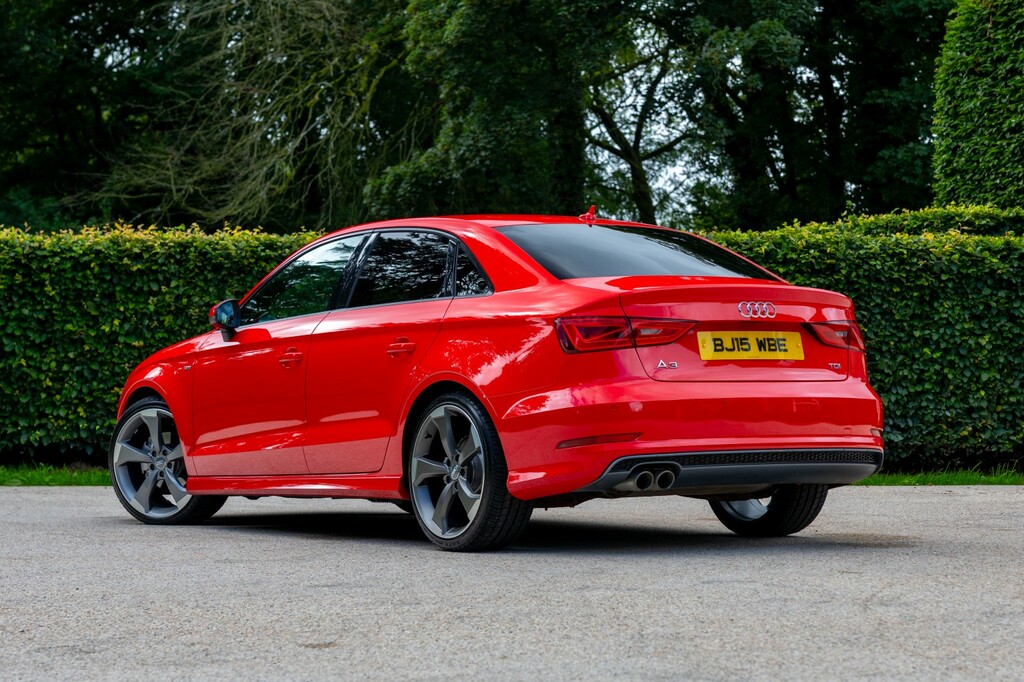 Audi A3 Saloon 2.0 Tdi S Line 2015 BJ15WBE Red #5
