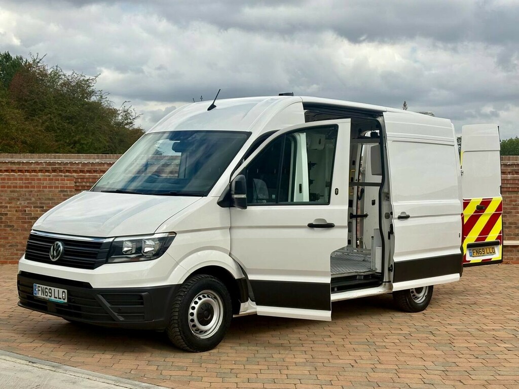 Volkswagen Crafter Panel Van White #1