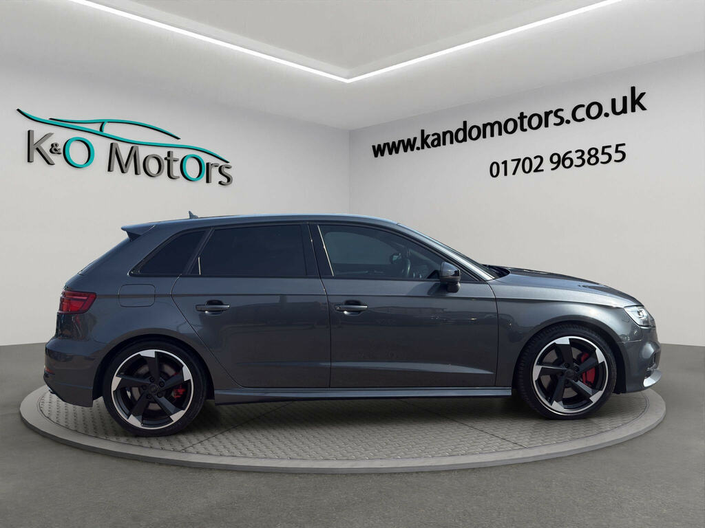 Audi S3 2.0 Tfsi Black Edition Sportback S Tronic Quattro DU67BXV Grey #3