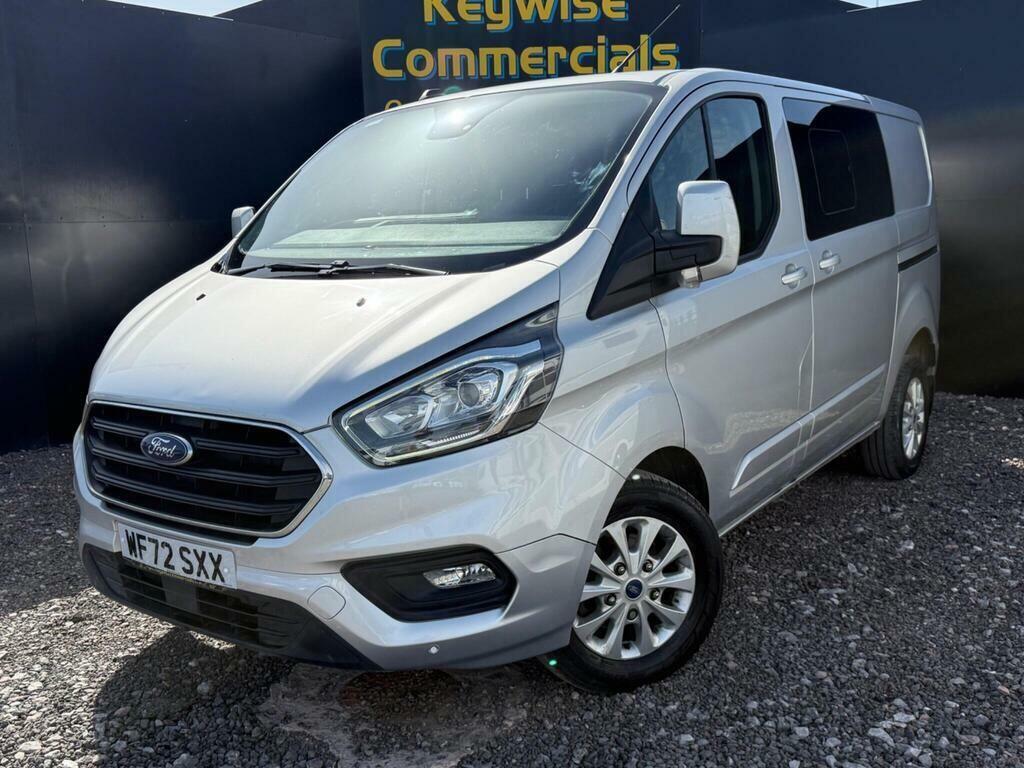 Ford Transit Custom 2.0 320 Ecoblue Limited Crew Van L1 H1 Euro 6 Ss WF72SXX Silver #2