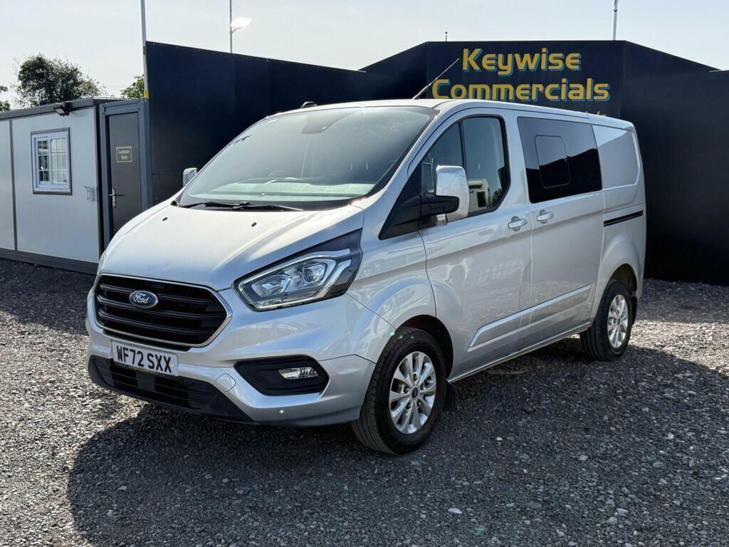 Ford Transit Custom 2.0 320 Ecoblue Limited Crew Van L1 H1 Euro 6 Ss WF72SXX Silver #3