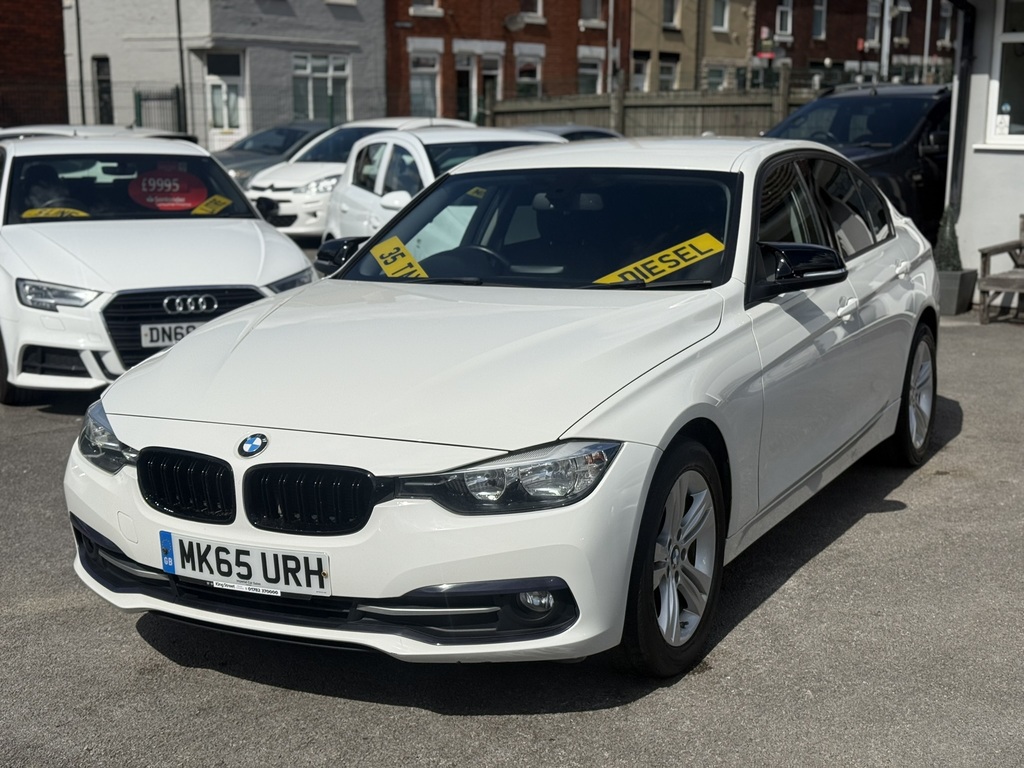 BMW 3 Series Sport 2015 65 Reg MK65URH White #3