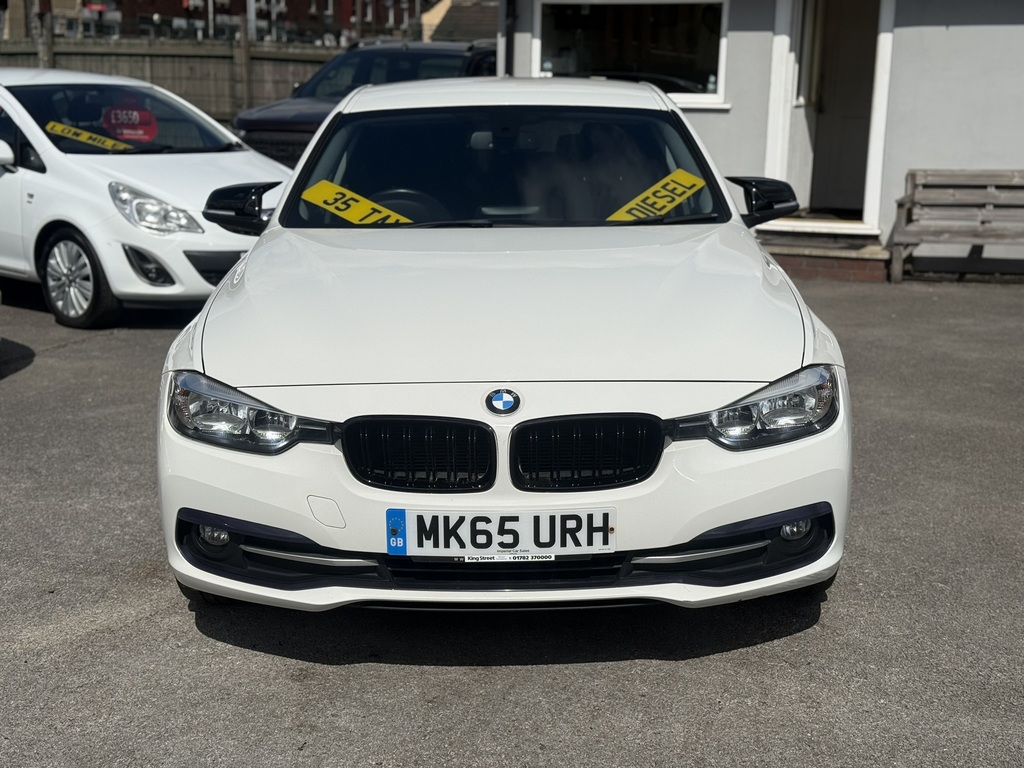 BMW 3 Series Sport 2015 65 Reg MK65URH White #2