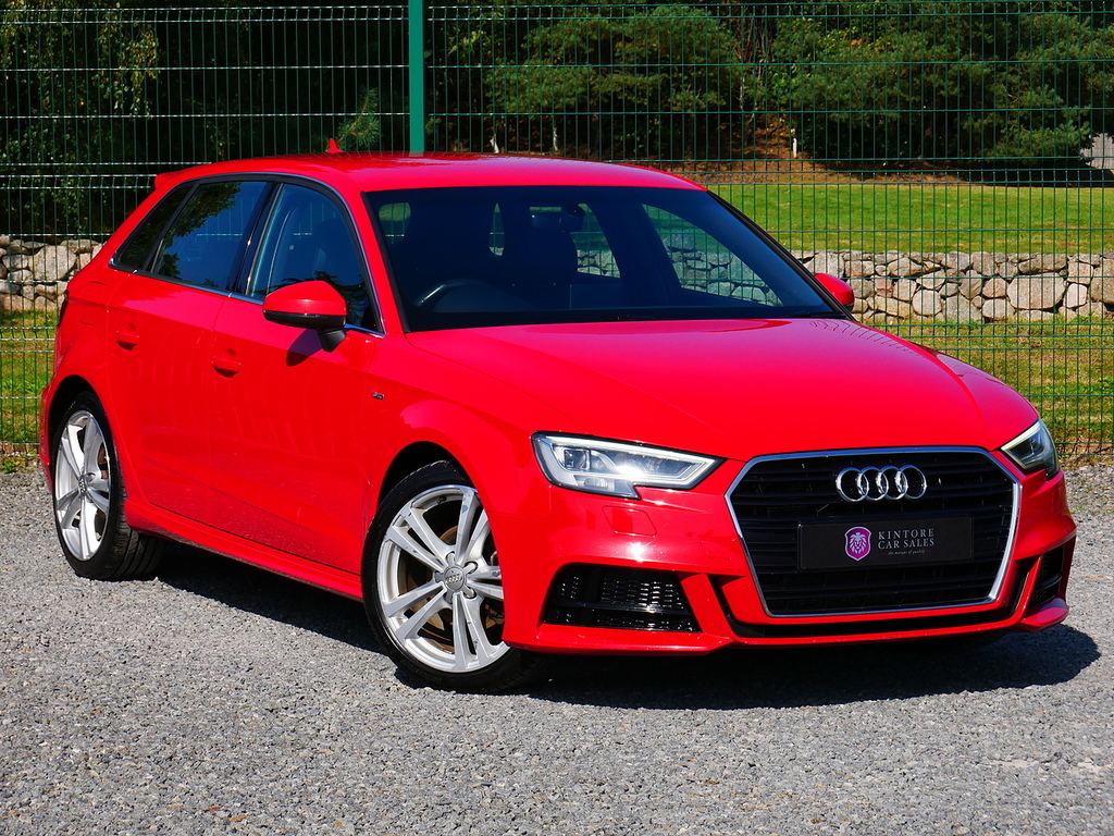 Audi A3 2.0 Tdi S Line Sporback Euro 6 U3402 Ul Red