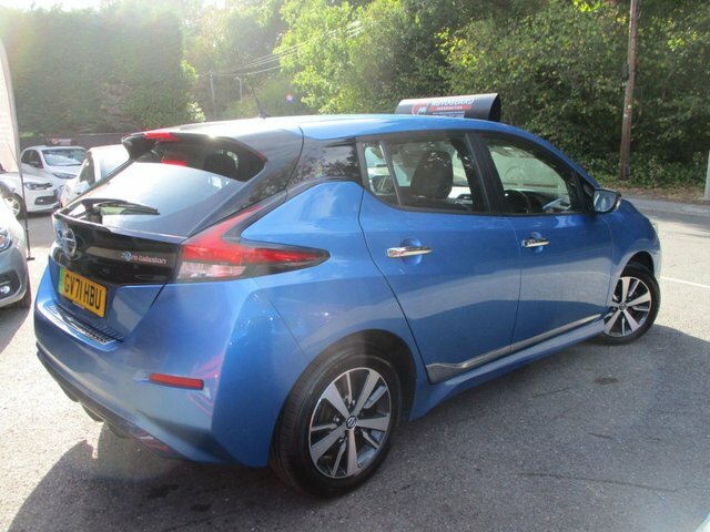 Nissan Leaf 2021 40Kwh Acenta Hatchback 150 GV71HBU Blue #3