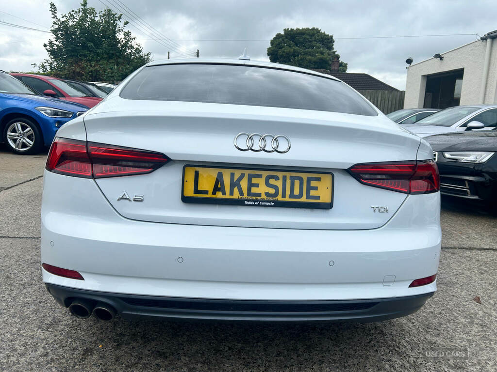 Audi A5 2.0 Tdi S Line S Tronic DE17SZW White #4