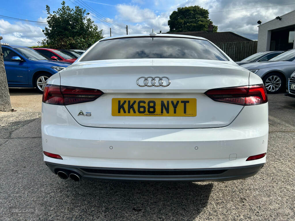 Audi A5 40 Tdi S Line S Tronic KK68NYT White #4