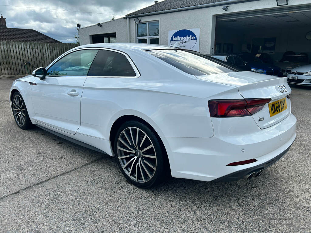 Audi A5 40 Tdi S Line S Tronic KK68NYT White #3