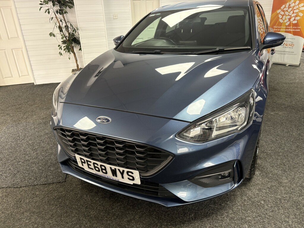 Ford Focus Hatchback 1.0 T Ecoboost St-line PE68WYS Blue #3