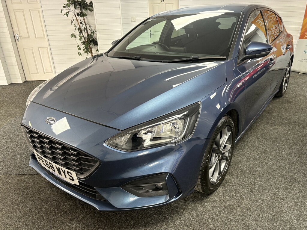 Ford Focus Hatchback 1.0 T Ecoboost St-line PE68WYS Blue #4