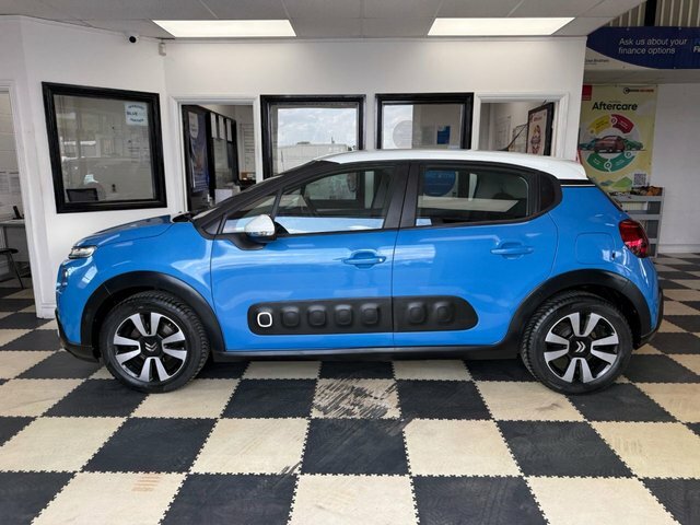 Citroen C3 Puretech Feel Hatchback HG66RWF Blue #3