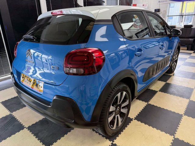 Citroen C3 Puretech Feel Hatchback HG66RWF Blue #6