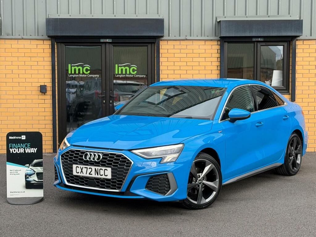 Audi A3 Saloon 1.5 Tfsi 35 S Line Euro 6 Ss 20227 Blue