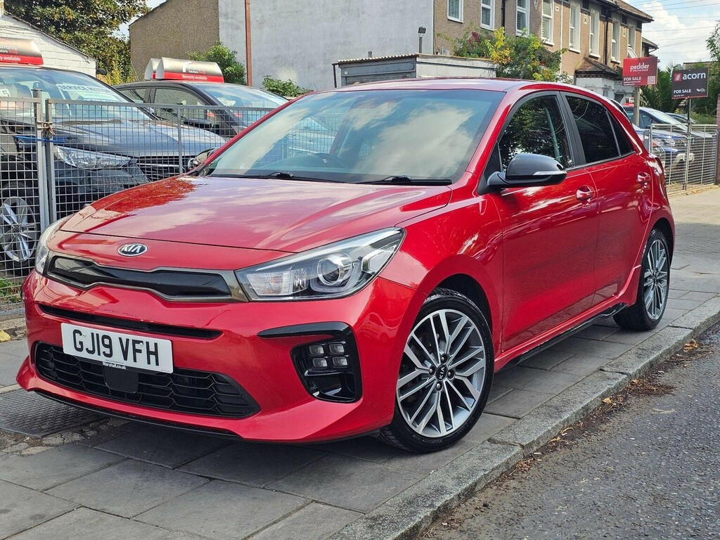 Kia RIO Hatchback 1.0 T-gdi Gt-line Euro 6 Ss 2019 Red #4