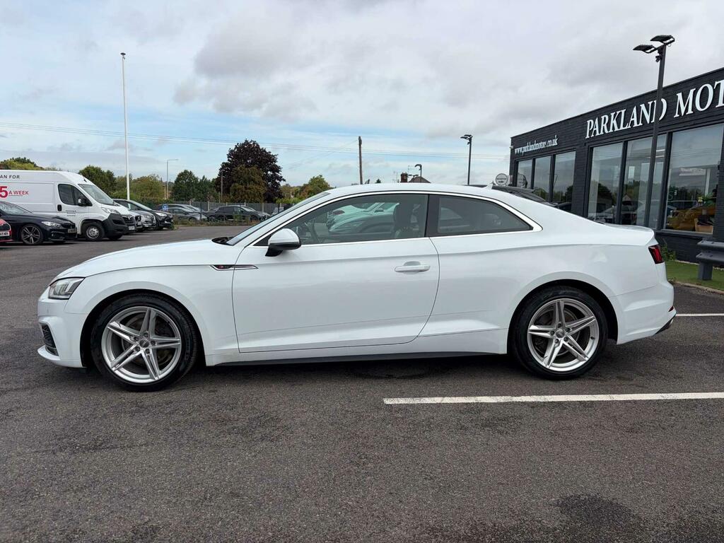 Audi A5 2.0 Tfsi 40 S Line S Tronic Euro 6 Ss White #5