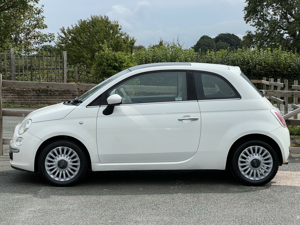 Fiat 500 Hatchback 1.2 500 1.2 Lounge Start Stop 2009 SL09XWB White #6