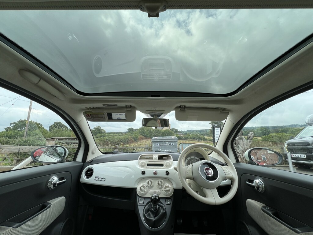 Fiat 500 Hatchback 1.2 500 1.2 Lounge Start Stop 2009 SL09XWB White #2