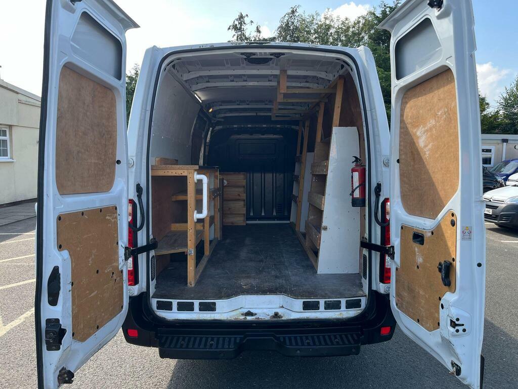 Renault Master 2.3 Dci 35 Business Long Overhang Panel Van White #4