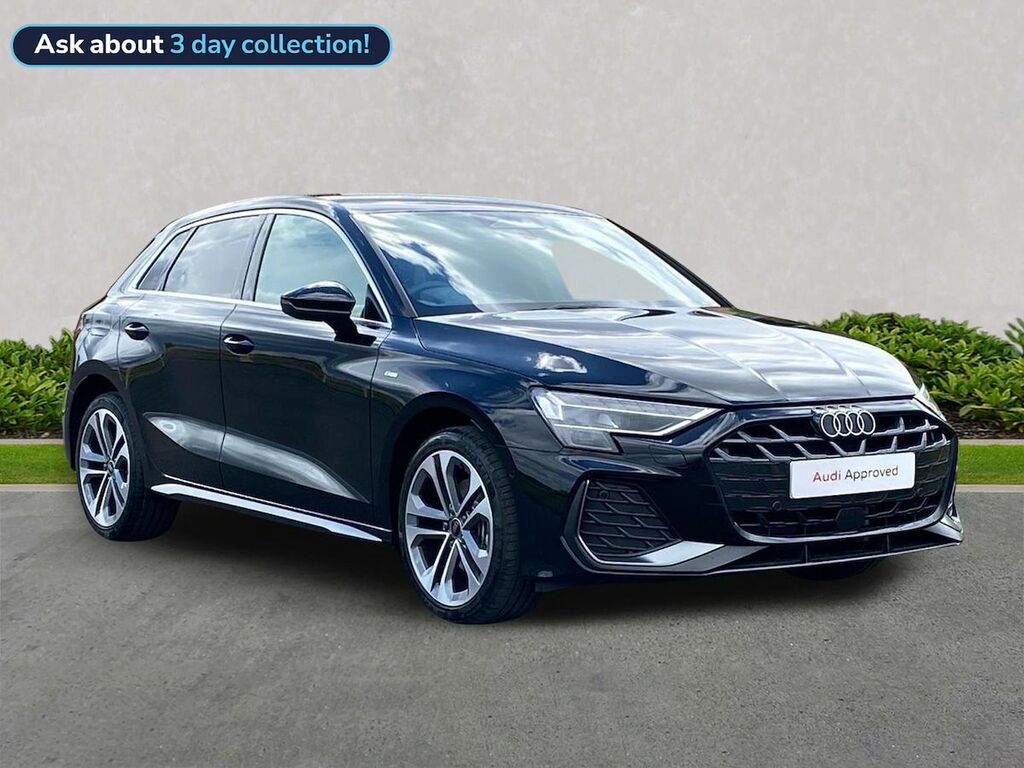 Audi A3 1.5 Tfsie S Line Sportback Plug-in Hybr Black