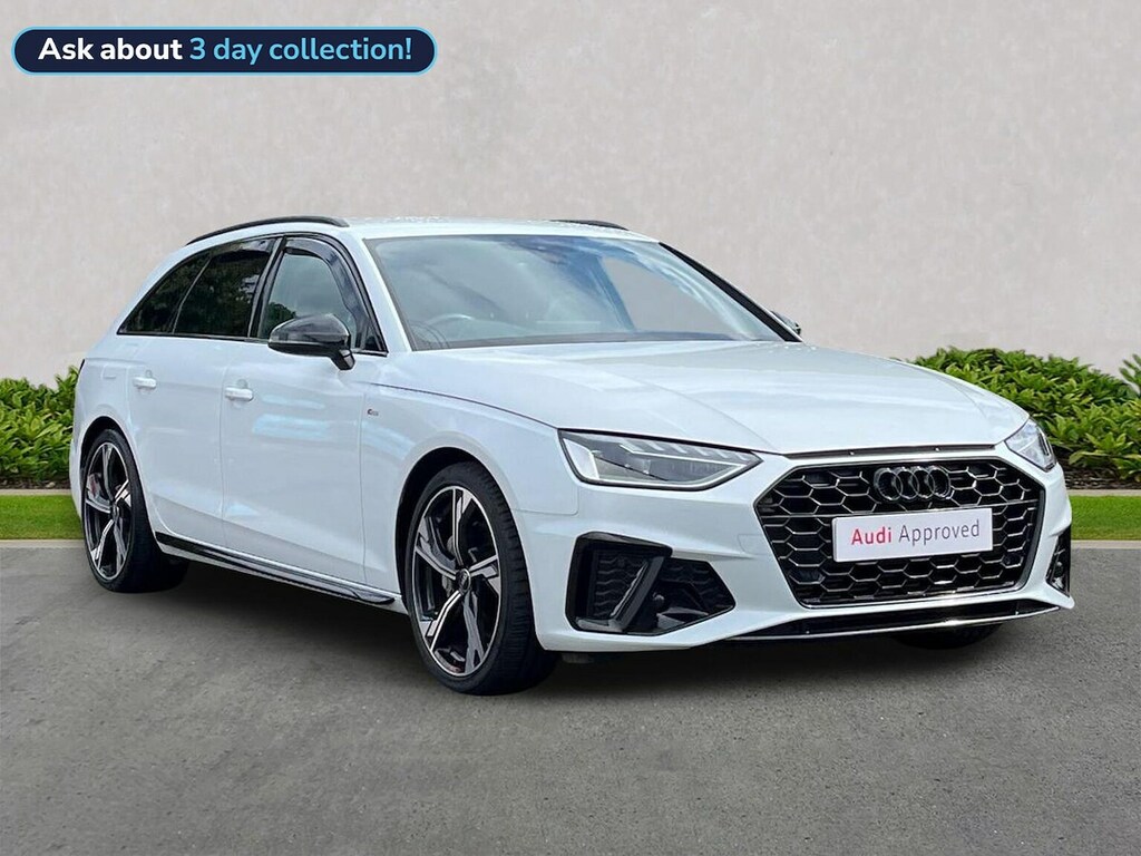 Audi A4 2.0 Tfsi 40 Black Edition Estate S Tron White